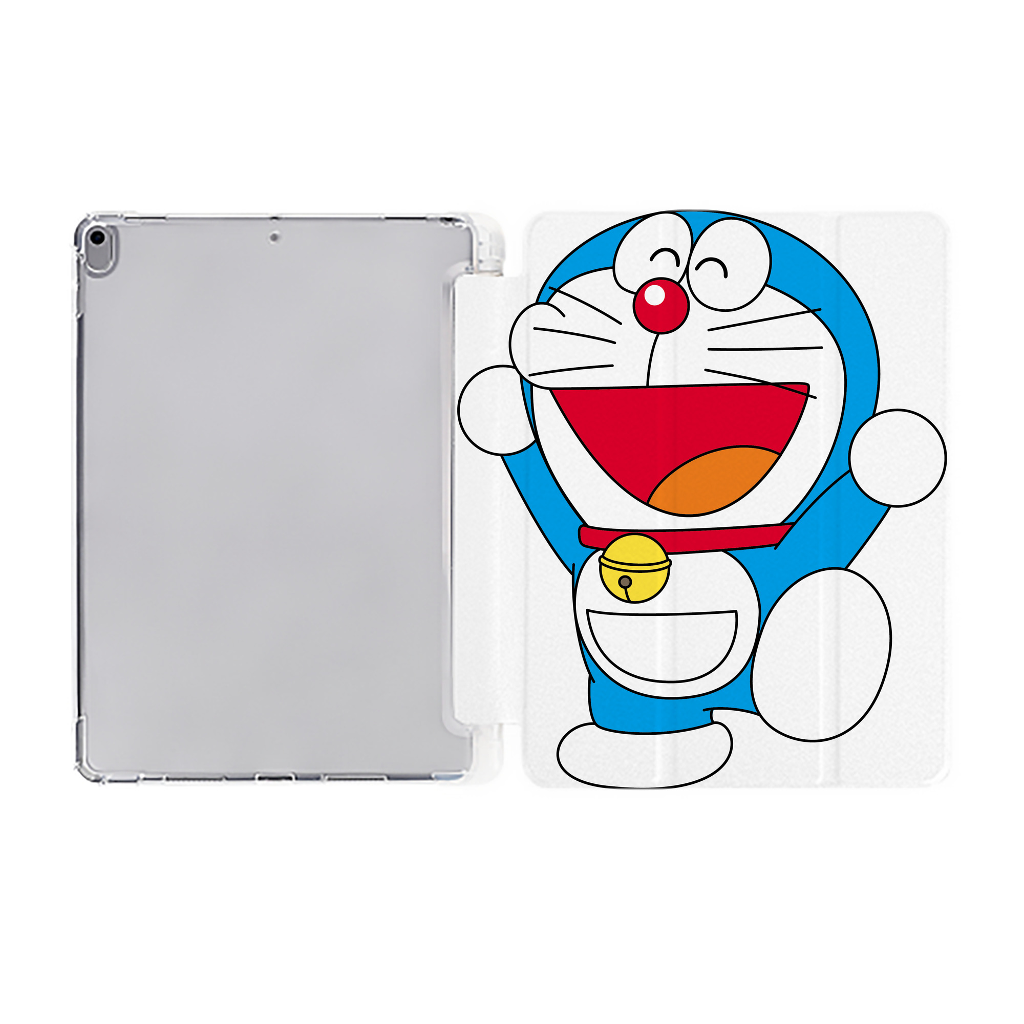 （画像用） ドラえもん Doraemon IPad ケース ペン収納付き 三つ折りスタンド PUレザー×シリコン 対応機種9.5/10.5/10.9インチ